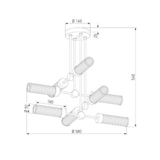 Купить Подвесная люстра Eurosvet Oriens 60166/8 по цене 24900 руб.