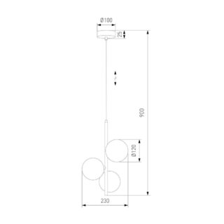 Купить Подвесная люстра TK Lighting 4838 Estera по цене 22300 руб.