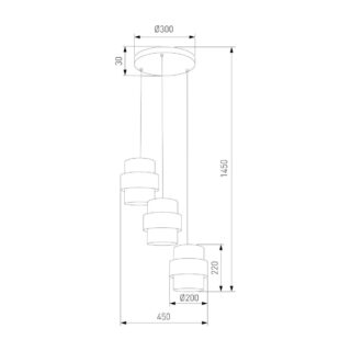 Купить Подвесная люстра TK Lighting 6098 Calisto по цене 36400 руб.