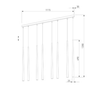 Купить Подвесной светильник TK Lighting 6423 Piano Gold по цене 104000 руб.