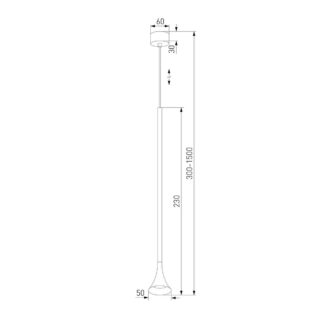 Купить Подвесной светодиодный светильник Elektrostandard Hall 50314 LED a068817 по цене 3600 руб.