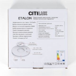 Купить Потолочный светодиодный светильник Citilux Etalon CL750241 по цене 3299 руб.