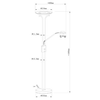 Купить Торшер Arte Lamp Duetto A4329PN-2PB по цене 18990 руб.