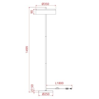 Купить Торшер Arte Lamp Skat A7052PN-2BK по цене 11990 руб.