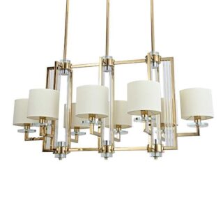 Купить Подвесная люстра Newport Amalia 35408/S gold без абажуров М0069061 по цене 38938 руб.