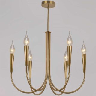 Заказать Потолочный светильник ILLUMICO IL0441-6P-79 BRASS VASE с доставкой в Москве и области Купить Потолочный светильник ILLUMICO IL0441-6P-79 BRASS VASE по цене 11860 руб.